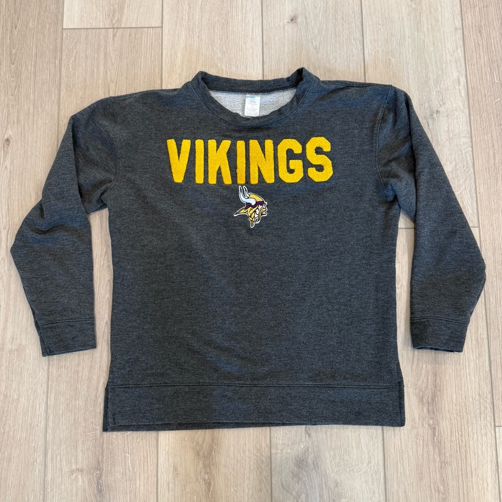 TEAM APPAREL - Women's Charcoal and Yellow Vikings Sweatshirt - Size S